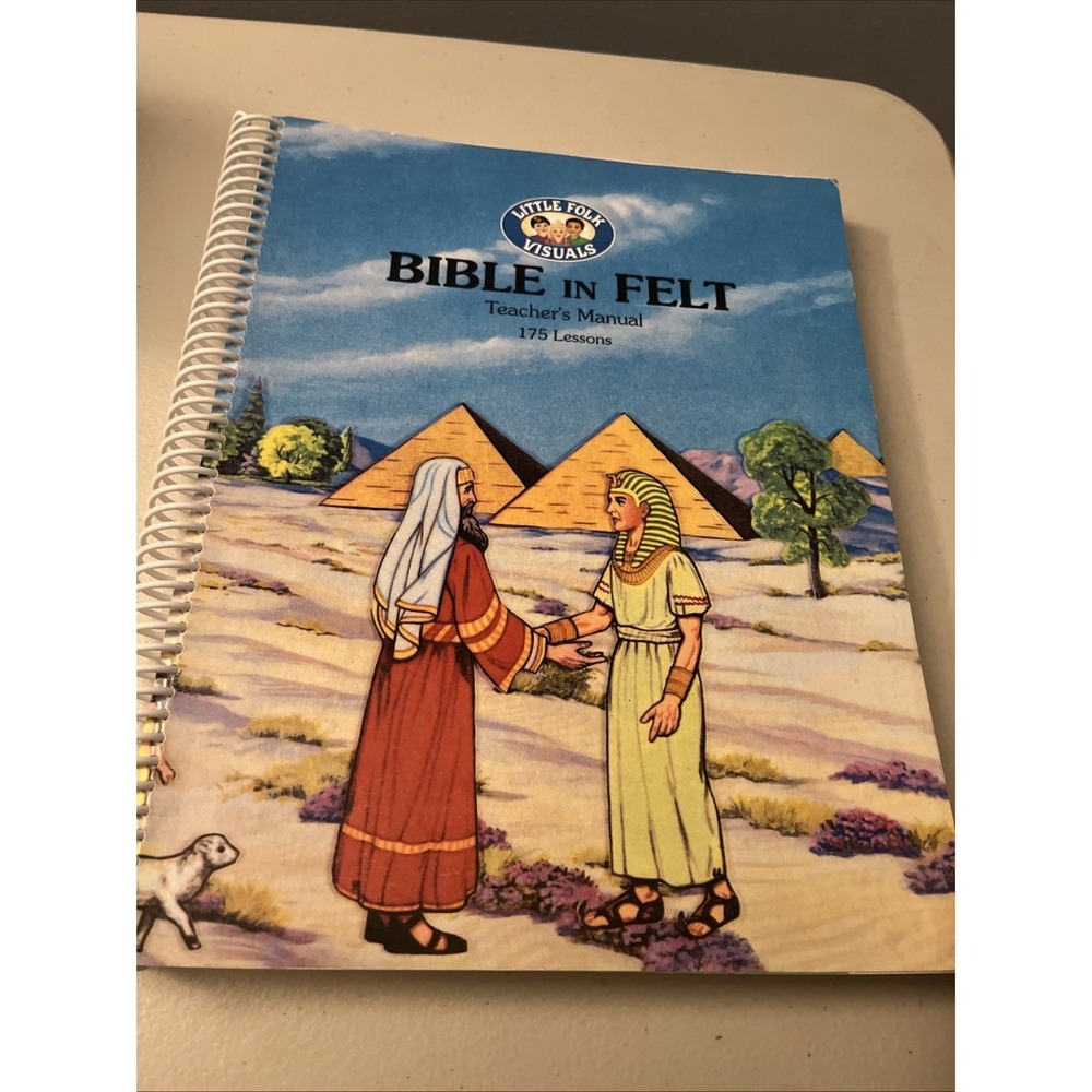 Vtg Little Folk Visuals Bible in Felt Teacher's Manual Religious Christian Jesus